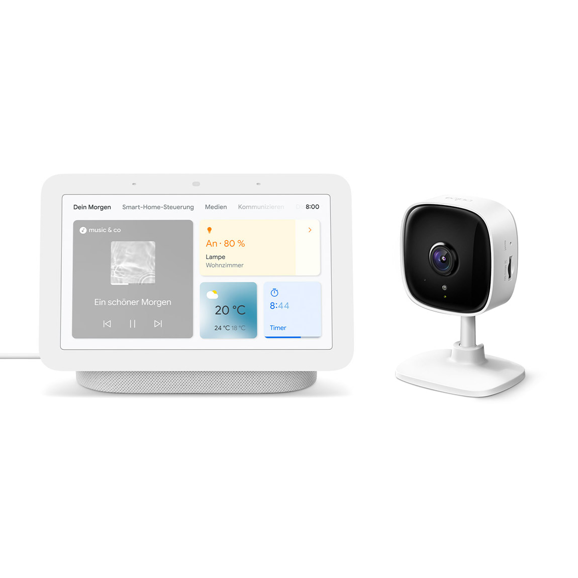 Google Nest Hub (2. Generation) TP-Link Tapo C100 Innenkamera