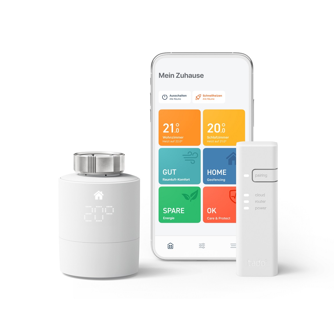 tado° Smartes Heizkörper-Thermostat Starter Kit V3 - weiß