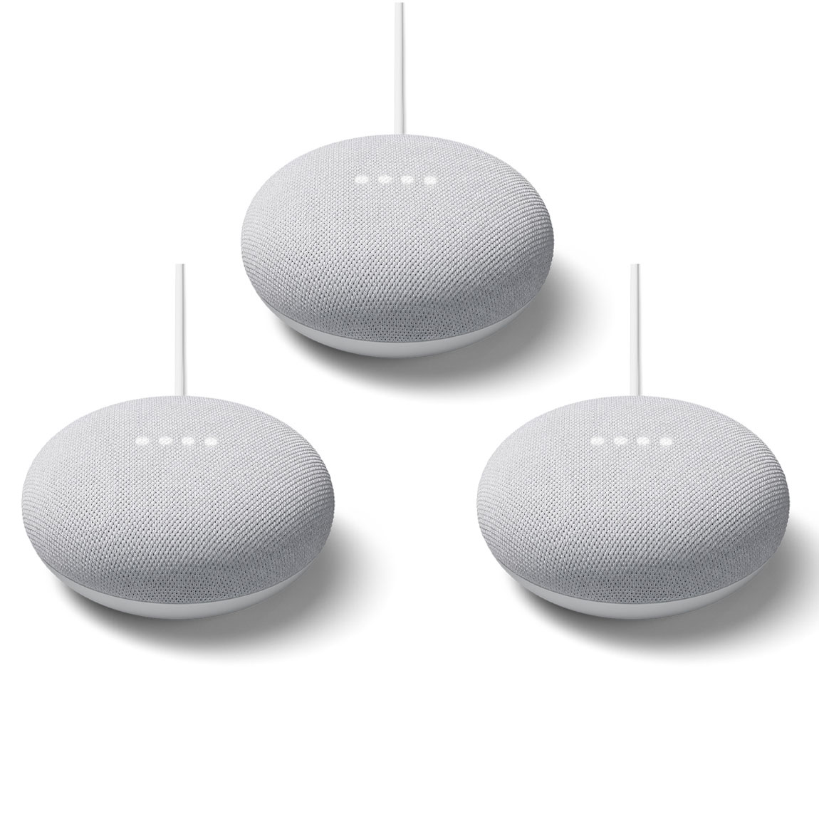 Google Nest Mini 3er-Pack - Smarter Lautsprecher mit Sprachsteuerung