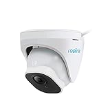 Reolink 5MP PoE IP Kamera Outdoor mit Personen-/Autoerkennung, Überwachungskamera Aussen mit Zeitraffer, IR Nachtsicht, Wasserfest, microSD Kartensteckplatz, RLC-520A