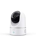 eufy Security Indoor Cam E220, 2K Überwachungskamera Innen, Schwenk-Neige-Sicherheitskamera, WLAN, Personenerkennung, Nachtsicht, Bewegungsverfolgung, HomeBase 3 Kompatibel