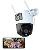 Imou 3MP+3MP PTZ Dual-Lens Überwachungskamera Aussen mit KI-Personen-/Fahrzeugerkennung, Farbnachtsicht, Auto-Tracking, 360° WLAN Kamera Outdoor mit 2-Wege-Audio, Sirene, IP66, Funktioniert mit Alexa