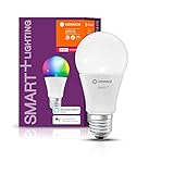 LEDVANCE Smart+ LED, ZigBee Lampe mit E27 Sockel, warmweiß bis tageslicht, Farbwechsel RGB, dimmbar, Direkt kompatibel mit Echo Plus und Show (2. Gen.), mit Philips Hue Bridge