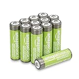 Amazon Basics AA-Batterien mit hoher Kapazität, wiederaufladbar, 2400 mAh, NiMh, vorgeladen, 12 Stück