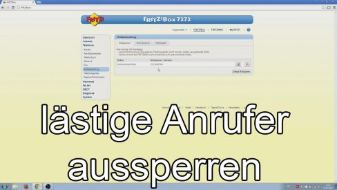 Rufnummern sperren in der Fritzbox