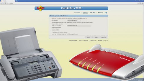 Fritzbox Faxfunktion einrichten Faxe per E-Mail empfangen