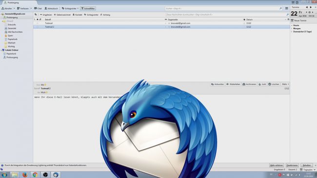Mozilla Thunderbird installieren und E-Mail Adresse einrichten