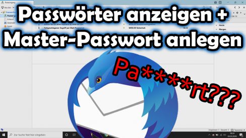 Thunderbird Passwörter anzeigen lassen und Master-Passwort erstellen