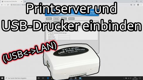 TP-Link Printserver einrichten USB LAN