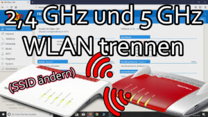 Fritzbox WLAN Namen ändern SSID trennen 2.4GHz und 5GHz