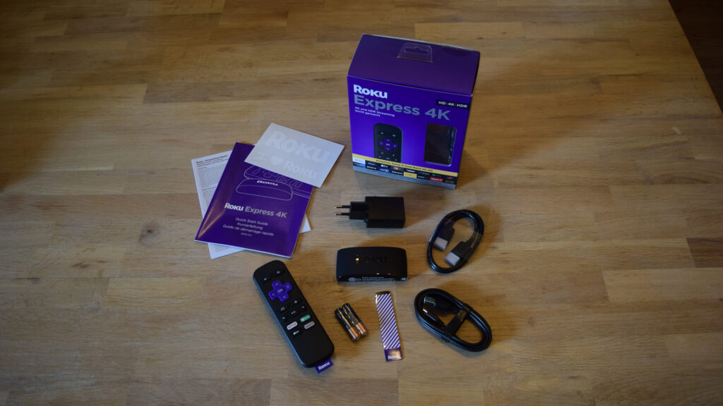 Roku Express 4K Streaming Player - Der Lieferumfang