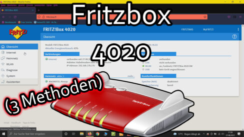 Fritzbox 4020 einrichten (Kabelmodem oder Internetrouter, IP-Client, vorhandener Zugang über WLAN) Fritzbox 4020 einrichten (Kabelmodem oder Internetrouter, IP-Client, vorhandener Zugang über WLAN)