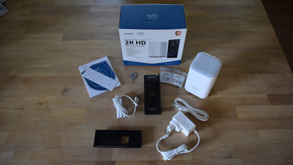 Eufy Homebase mit Videotürklingel Lieferumfang