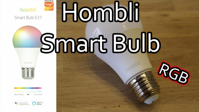 Hombli Smart Bulb Smart Bulb – RGB & CCT WLAN Glühbirne verbinden und mit der Hombli App steuern farbige WLAN Lampe