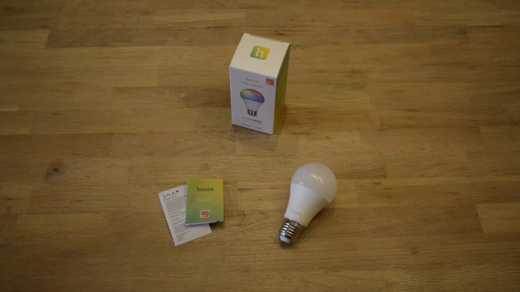 Hombli Smart Bulb WLAN Glühbirne Der Lieferumfang