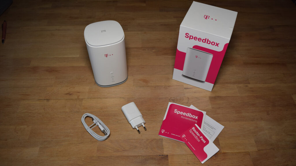 Der Lieferumfang des Telekom Speedbox 2 LTE Router