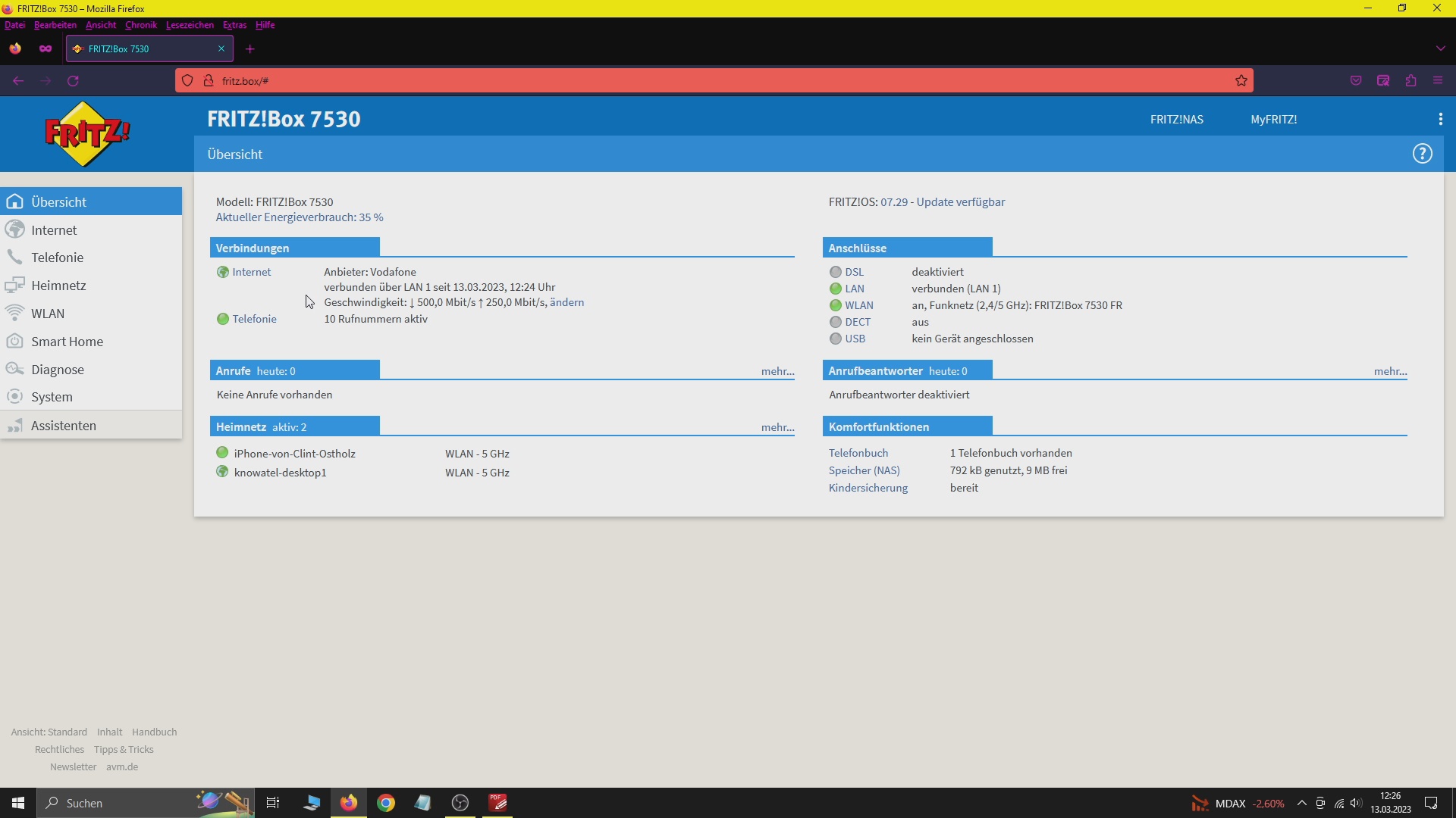 Vodafone Glasfaser mit Fritzbox und ModemInstallationsCode einrichten