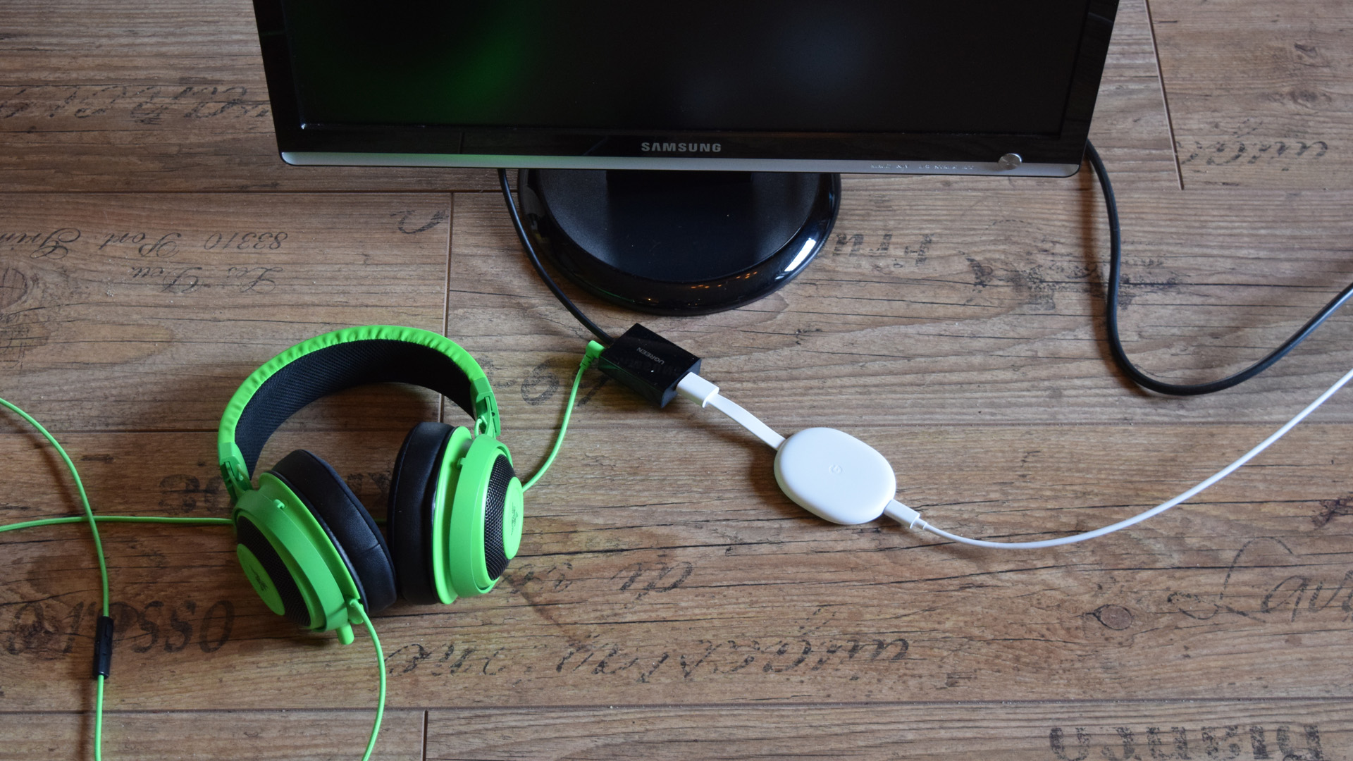 Amazon Fire TV und Google Chromecast mit VGA auf HDMI Konverter an VGA