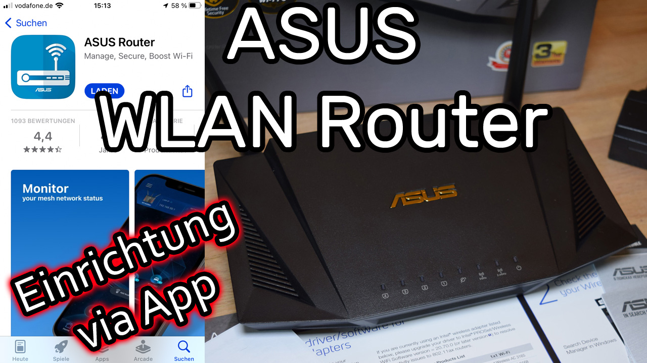 ASUS WLAN Router mit der ASUS App einrichten (RT-AX56U)