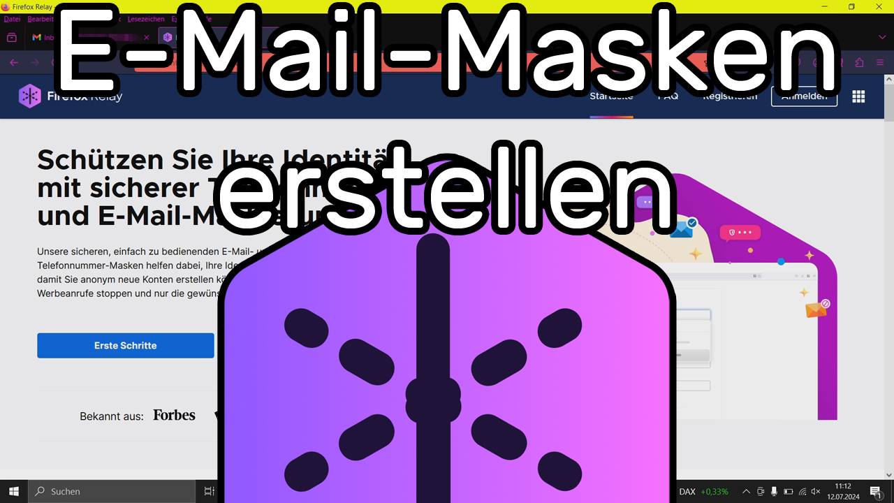 E-Mail-Masken erstellen mit Firefox Relay – Schutz vor SPAM und Datenlecks