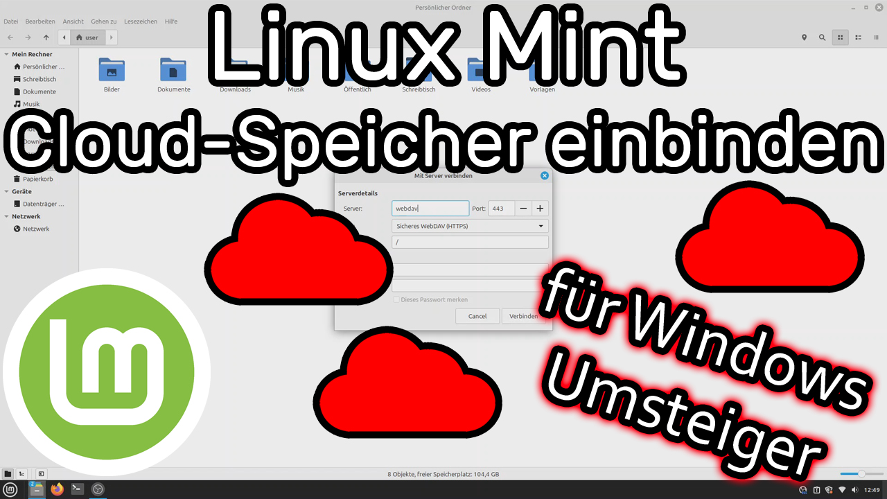 Cloud-Speicher in Linux Mint Dateimanager einbinden (Hidrive Online-Speicher) 🐧