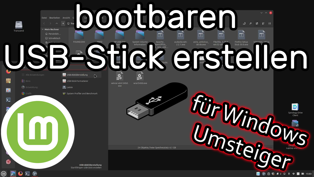 Bootbaren USB-Stick mit ISO-Datei in Linux Mint erstellen 🐧