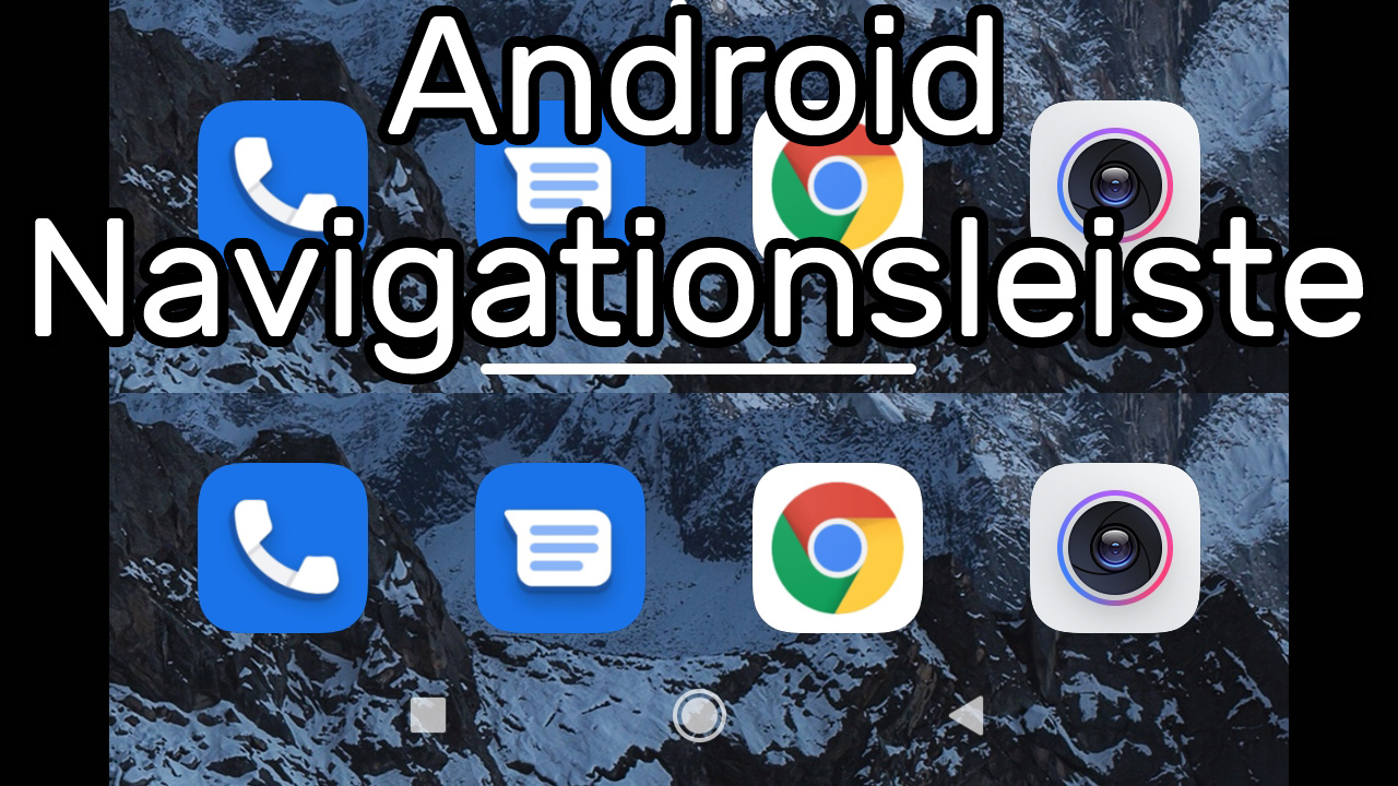 Android Navigationsleiste mit Schaltflächen oder Streichgesten einstellen