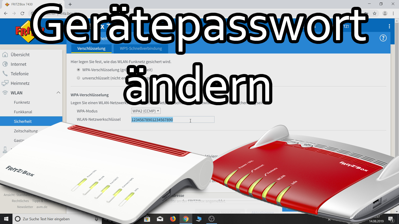 Fritzbox Gerätepasswort ändern