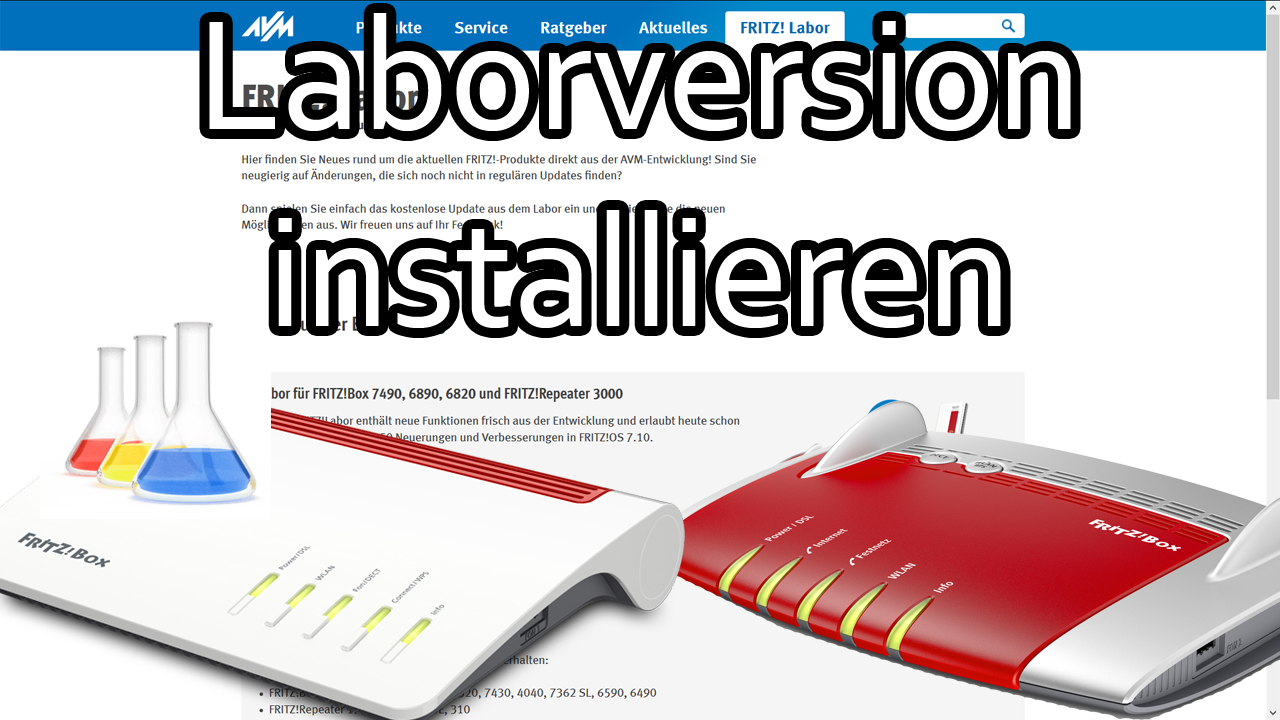 Fritzbox Labor installieren – Update mit der Laborversion