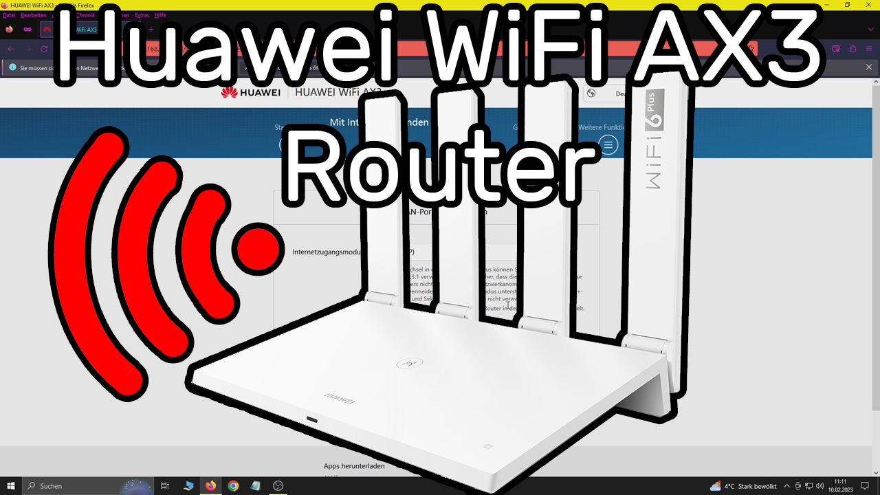 Huawei WiFi AX3 Router als WLAN Repeater einrichten