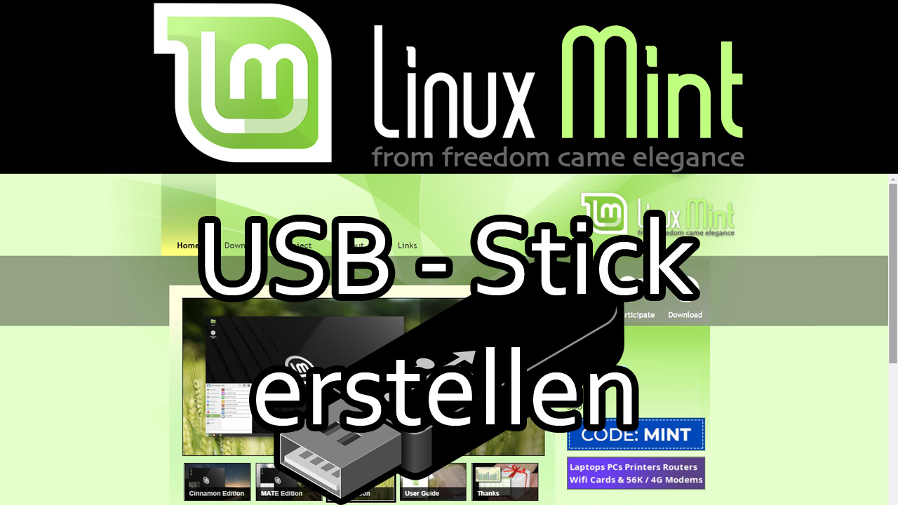 Linux Mint – USB-Installations-Stick erstellen mit Rufus