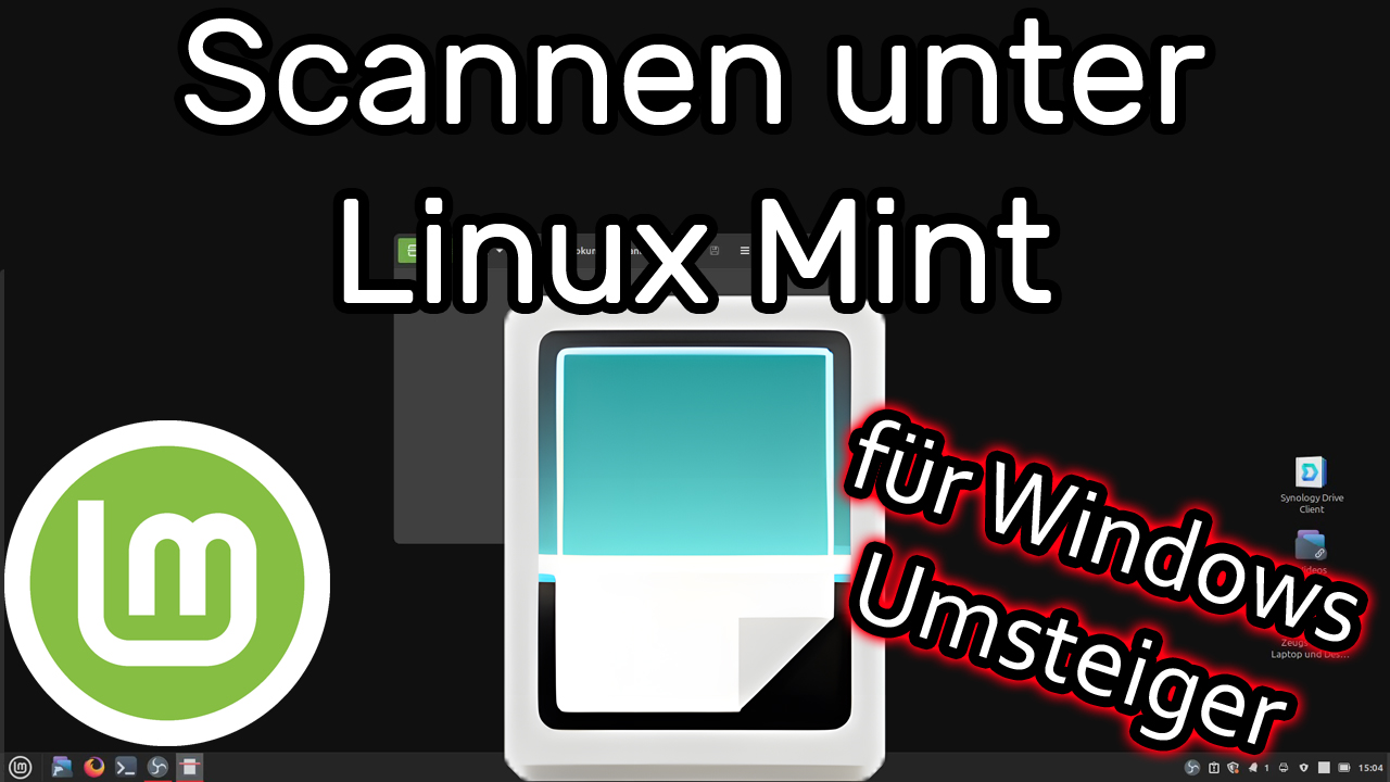 Dokumente und Fotos scannen unter Linux Mint