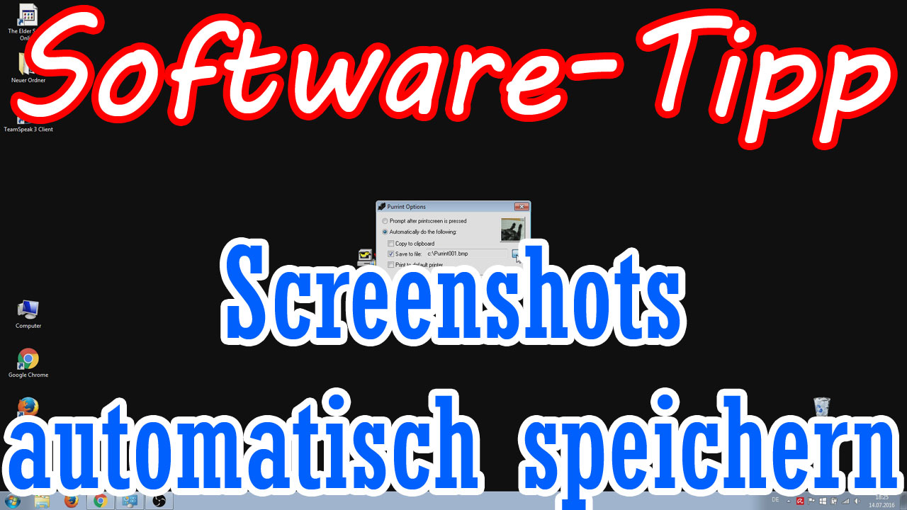 Screenshots ganz einfach erstellen und automatisch speichern mit Purrint
