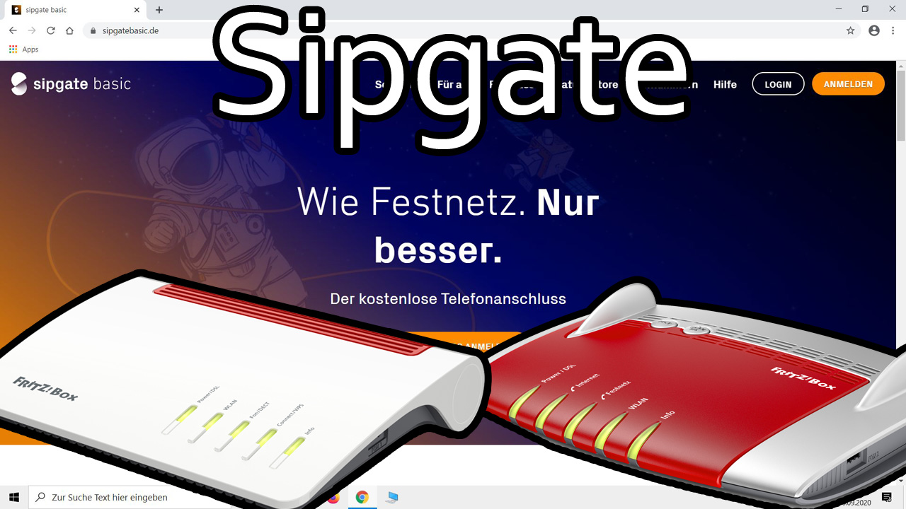 Sipgate Rufnummer in der Fritzbox einrichten