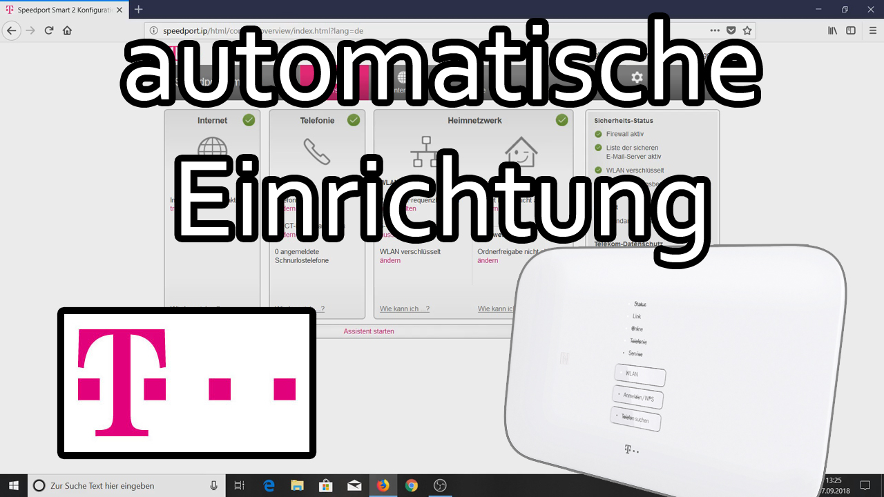 Telekom Speedport – Die automatische Einrichtung (Speedport Smart 2)