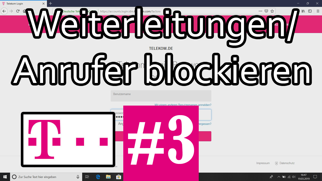 Telekom Kunden- und Telefoniecenter Folge 3 – Anrufe weiterleiten und Anrufer blockieren