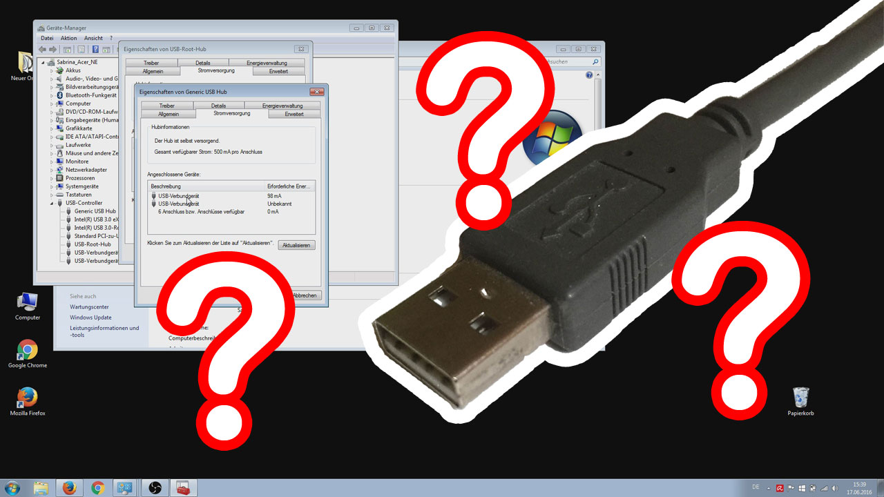 USB Geräte schalten sich ab – Die USB Energieverwaltung deaktivieren