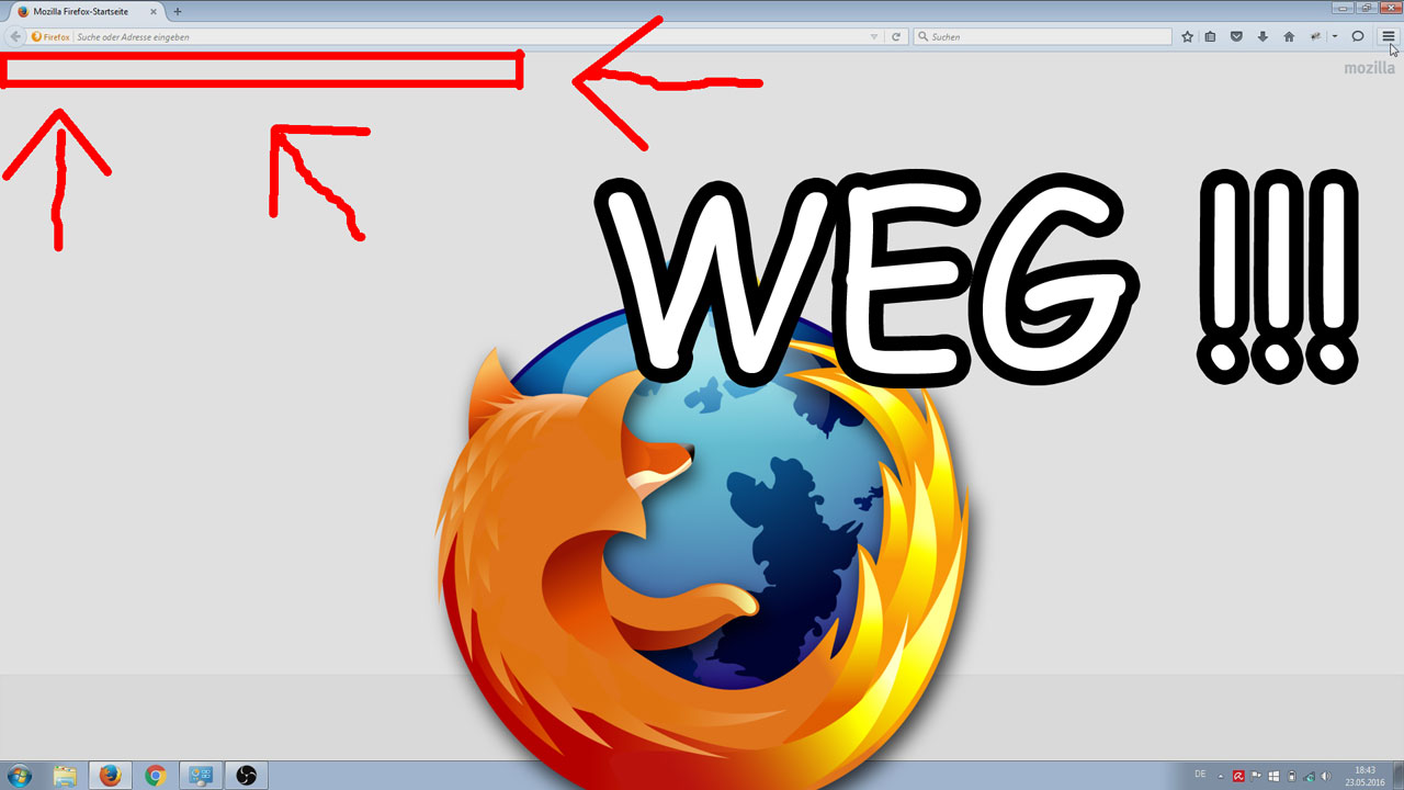 Verschwundene Lesezeichen Symbolleiste im Mozilla Firefox wieder einblenden