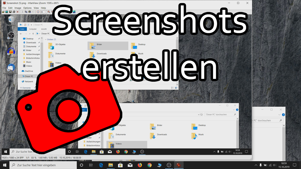 Windows 10 Screenshots erstellen und automatisch speichern ohne Zusatzsoftware