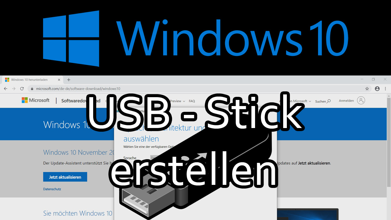 Windows 10 – USB Installations-Stick erstellen mit dem Media Creation Tool