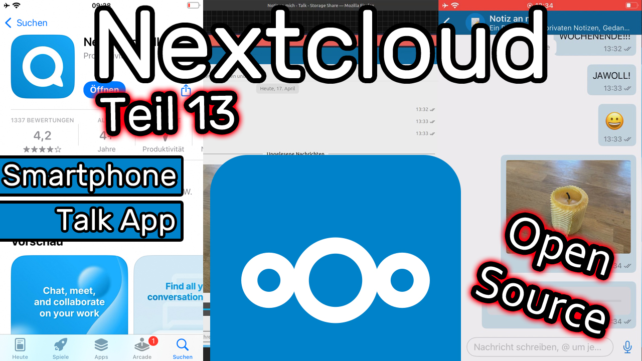 Nextcloud Talk App unterwegs als Messenger auf dem Smartphone nutzen